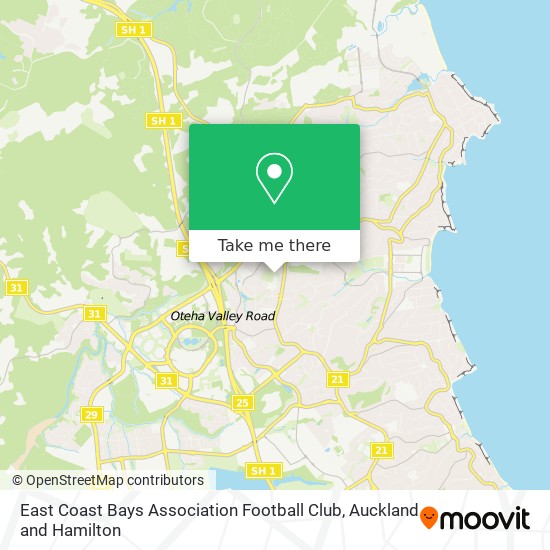 East Coast Bays Association Football Club地图