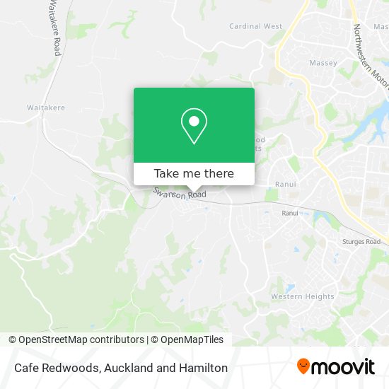 Cafe Redwoods map