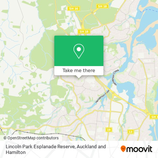 Lincoln Park Esplanade Reserve map