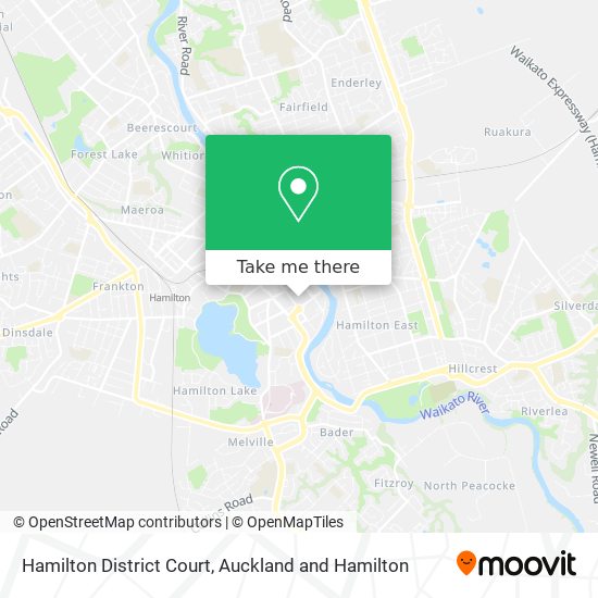 Hamilton District Court map