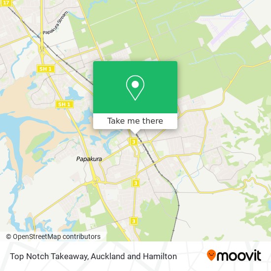 Top Notch Takeaway map