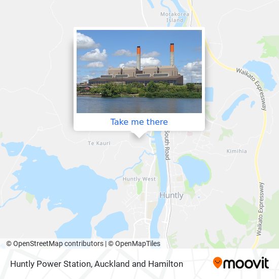 Huntly Power Station map