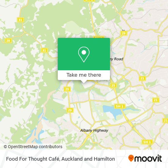 Food For Thought Café map