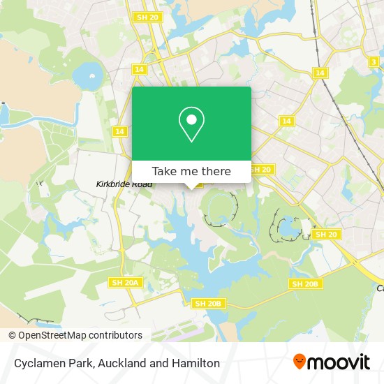 Cyclamen Park map