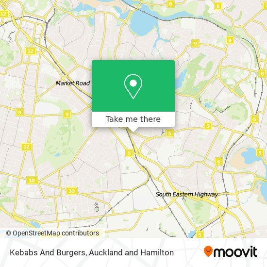 Kebabs And Burgers map