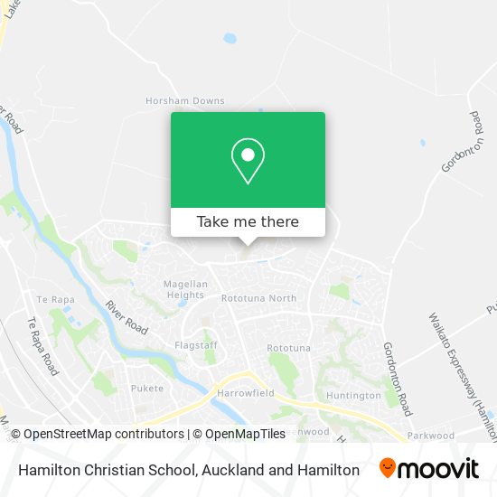 Hamilton Christian School map