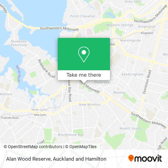 Alan Wood Reserve map
