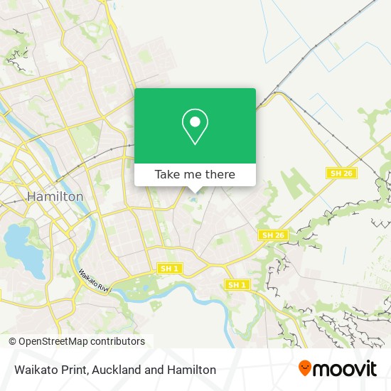 Waikato Print map