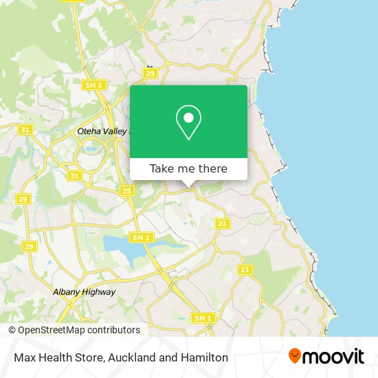 Max Health Store map