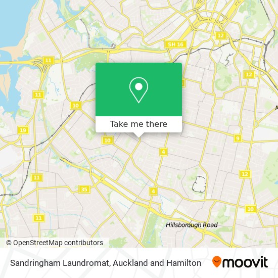 Sandringham Laundromat map
