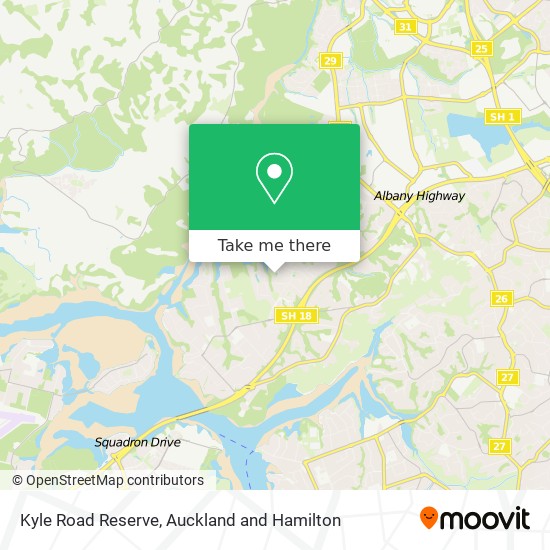 Kyle Road Reserve map