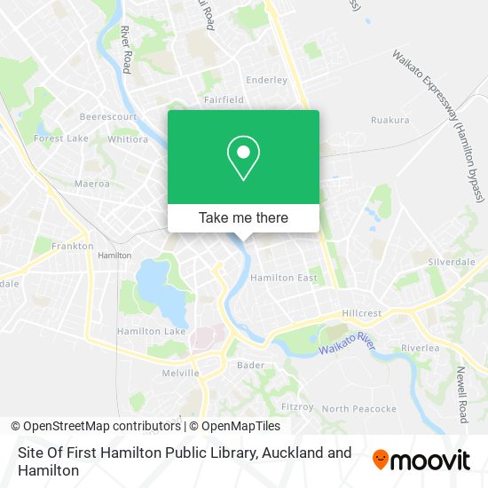 Site Of First Hamilton Public Library map