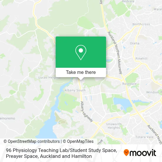 96 Physiology Teaching Lab / Student Study Space, Preayer Space map