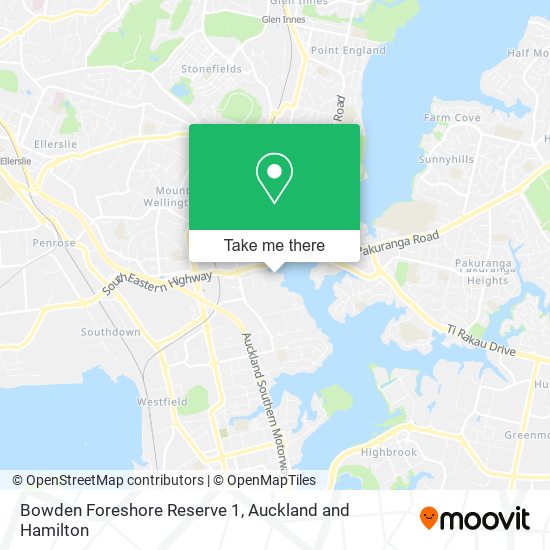 Bowden Foreshore Reserve 1 map