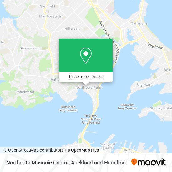 Northcote Masonic Centre map