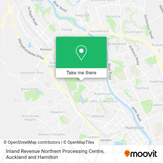Inland Revenue Northern Processing Centre map