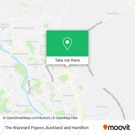 The Wayward Pigeon map