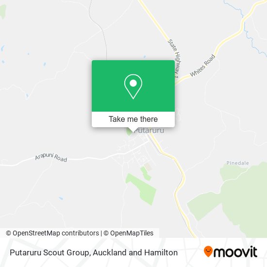 Putaruru Scout Group map