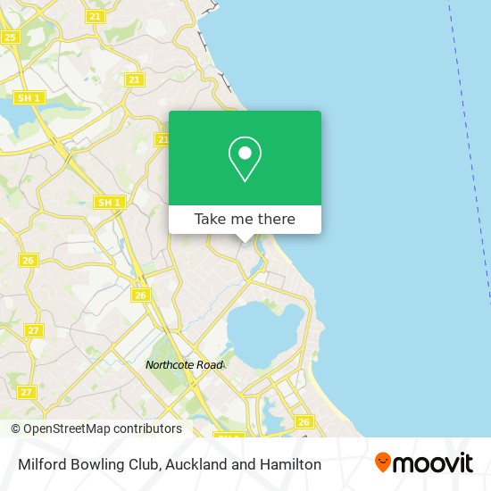 Milford Bowling Club map