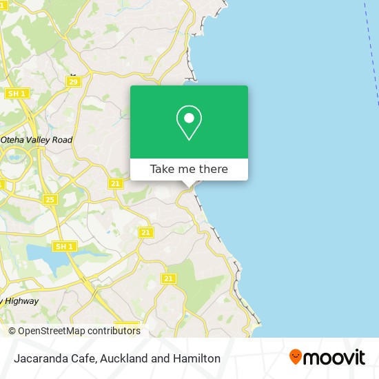 Jacaranda Cafe map