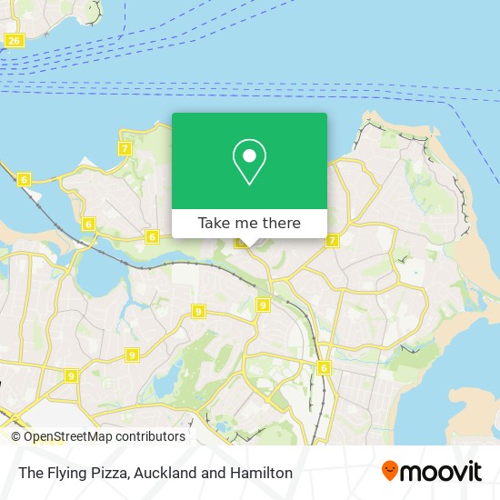 The Flying Pizza map