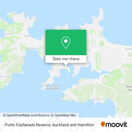 Putiki Esplanade Reserve map