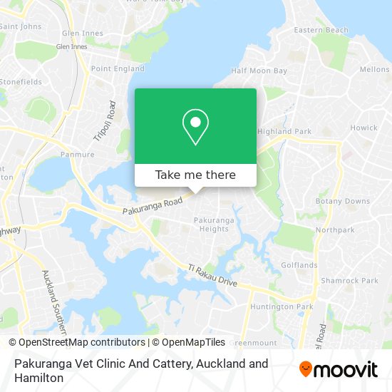Pakuranga Vet Clinic And Cattery map
