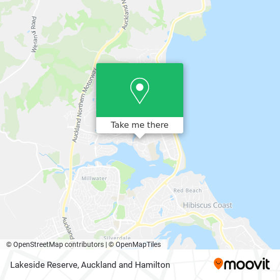 Lakeside Reserve map