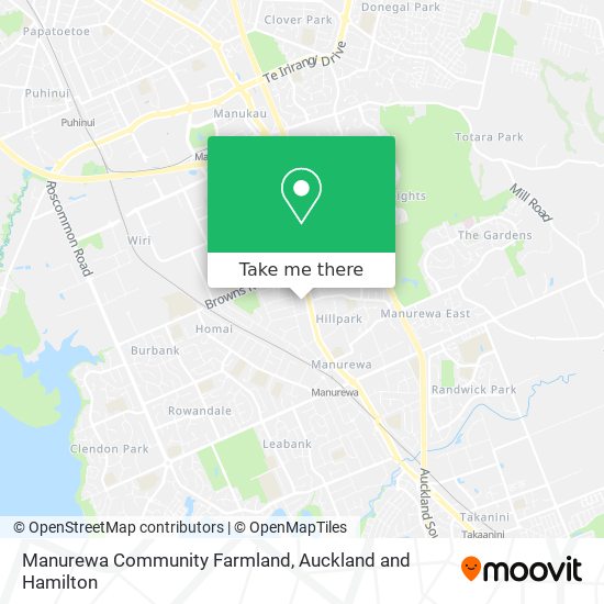 Manurewa Community Farmland map