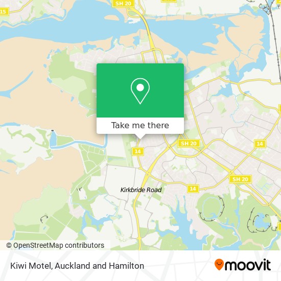 Kiwi Motel map