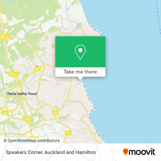 Speakers Corner map