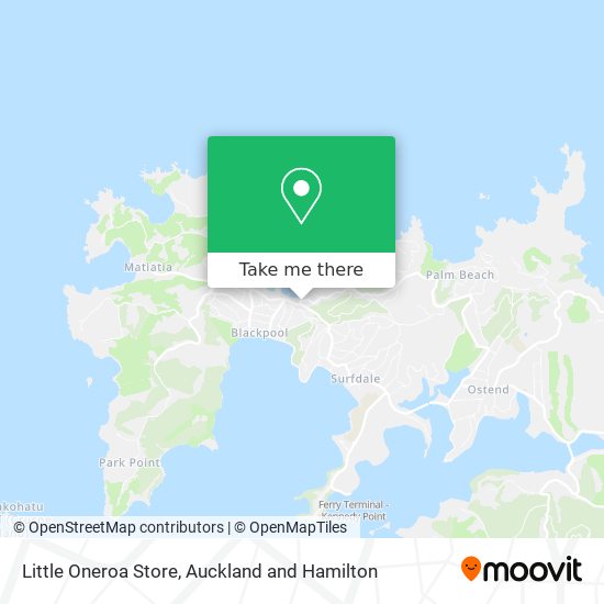 Little Oneroa Store map