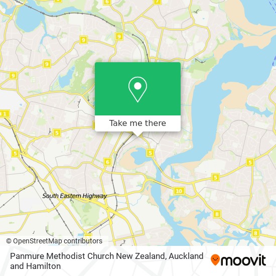 Panmure Methodist Church New Zealand地图