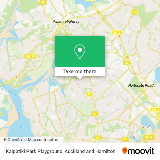 Kaipatiki Park Playground map