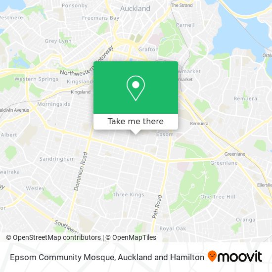 Epsom Community Mosque map