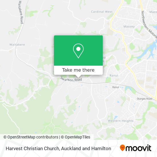 Harvest Christian Church map