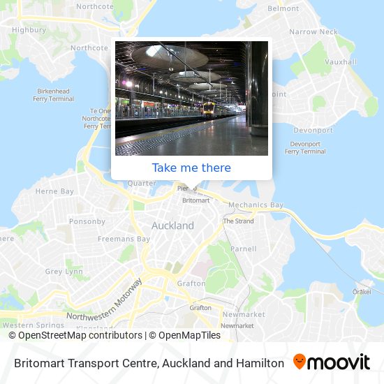 Britomart Transport Centre map