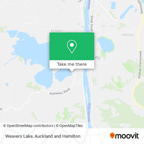 Weavers Lake map