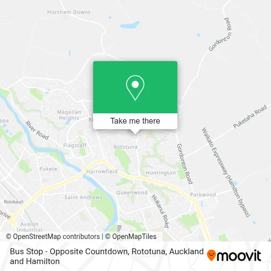Bus Stop - Opposite Countdown, Rototuna map