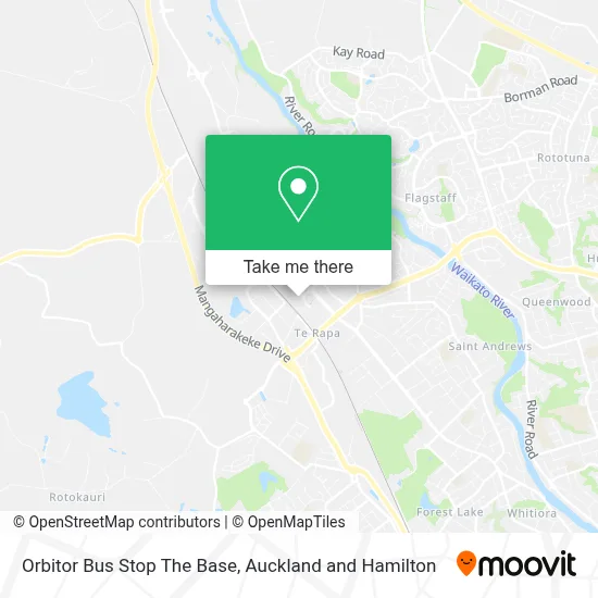 Orbitor Bus Stop The Base map