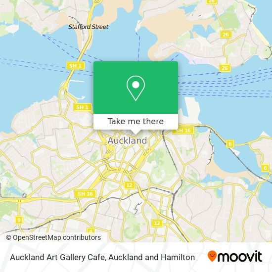 Auckland Art Gallery Cafe map