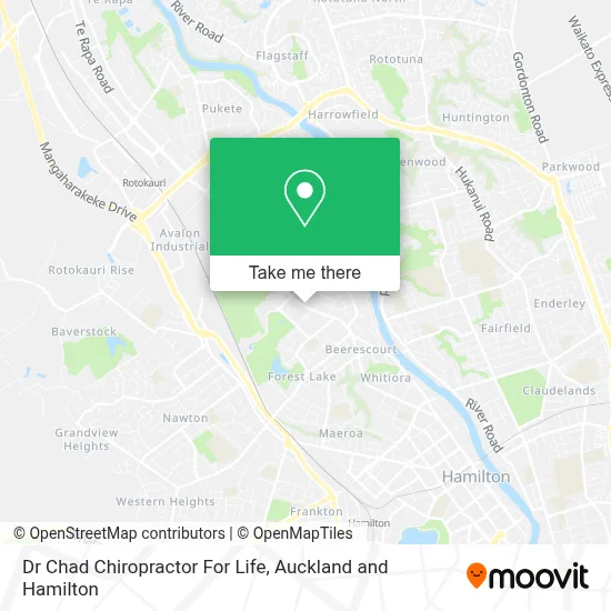 Dr Chad Chiropractor For Life map