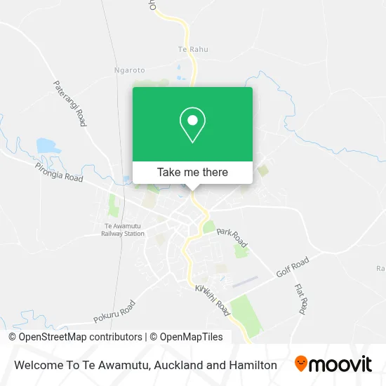 Welcome To Te Awamutu map