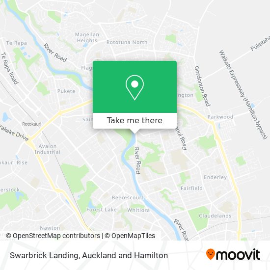 Swarbrick Landing map