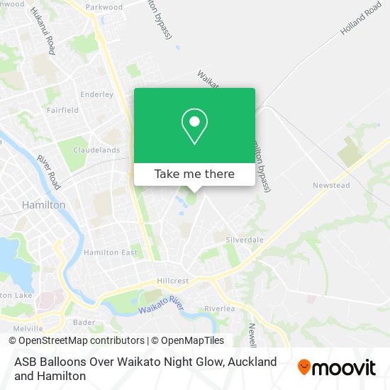 ASB Balloons Over Waikato Night Glow map