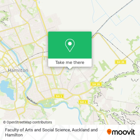 Faculty of Arts and Social Science map