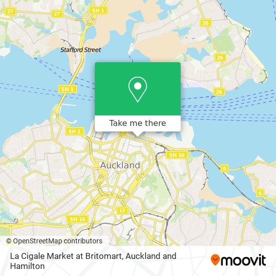 La Cigale Market at Britomart map