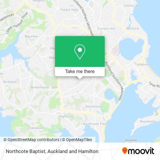 Northcote Baptist地图