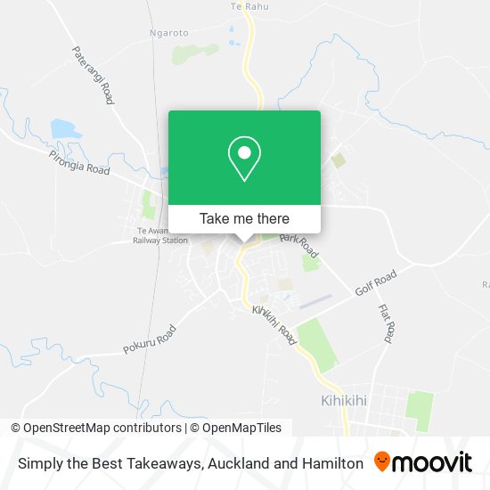 Simply the Best Takeaways map