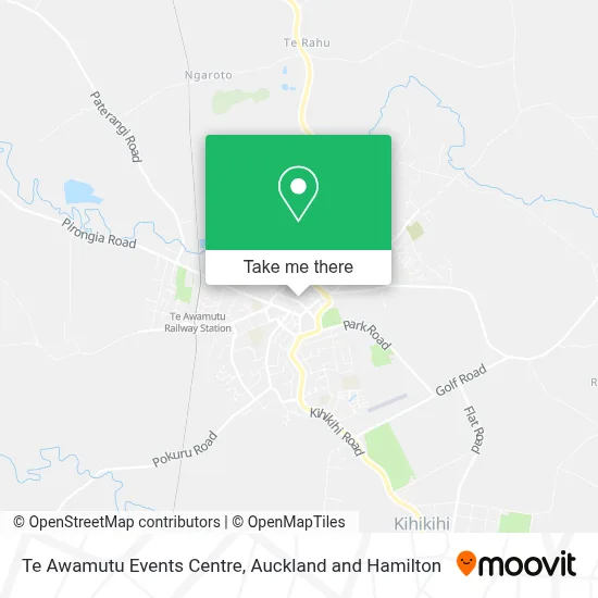 Te Awamutu Events Centre map